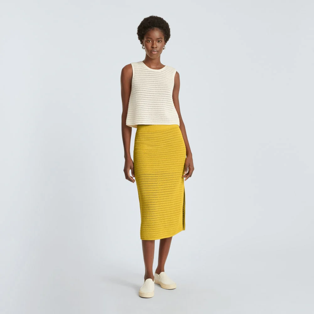 The Crochet Knit Skirt | Super Lemon - Image 5