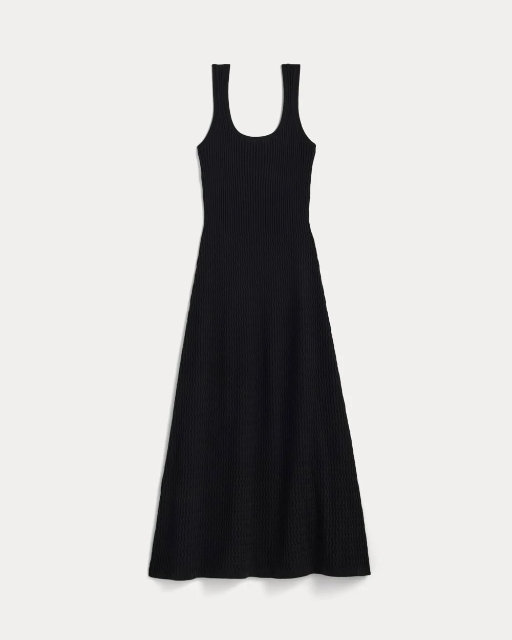 The Crochet Knit Tank Dress | Black - Image 2