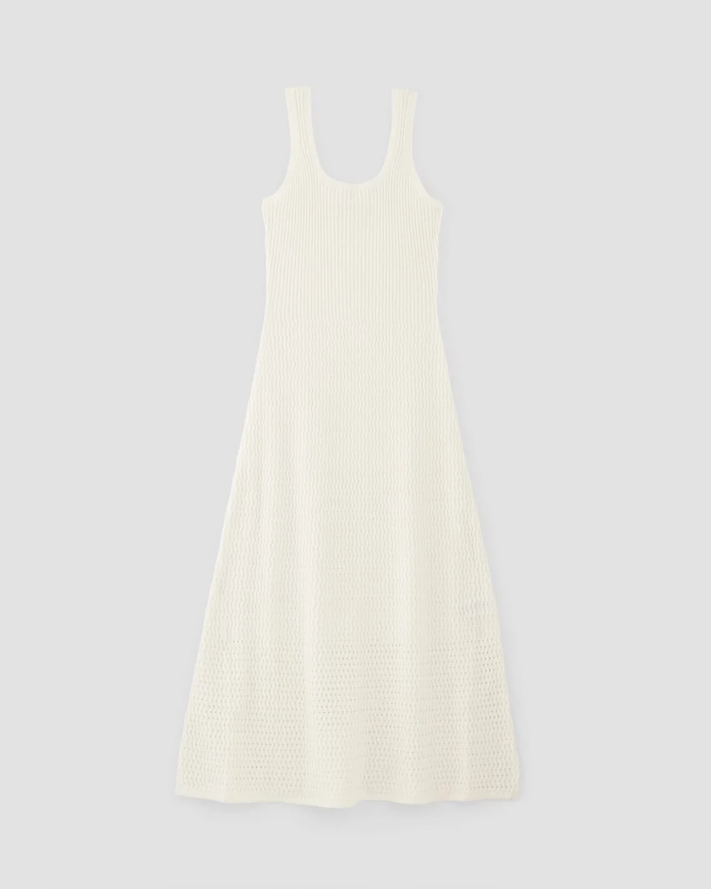 The Crochet Knit Tank Dress | Bone - Image 2