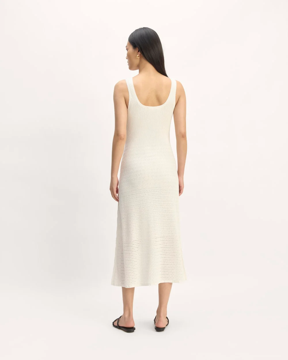 The Crochet Knit Tank Dress | Bone - Image 6