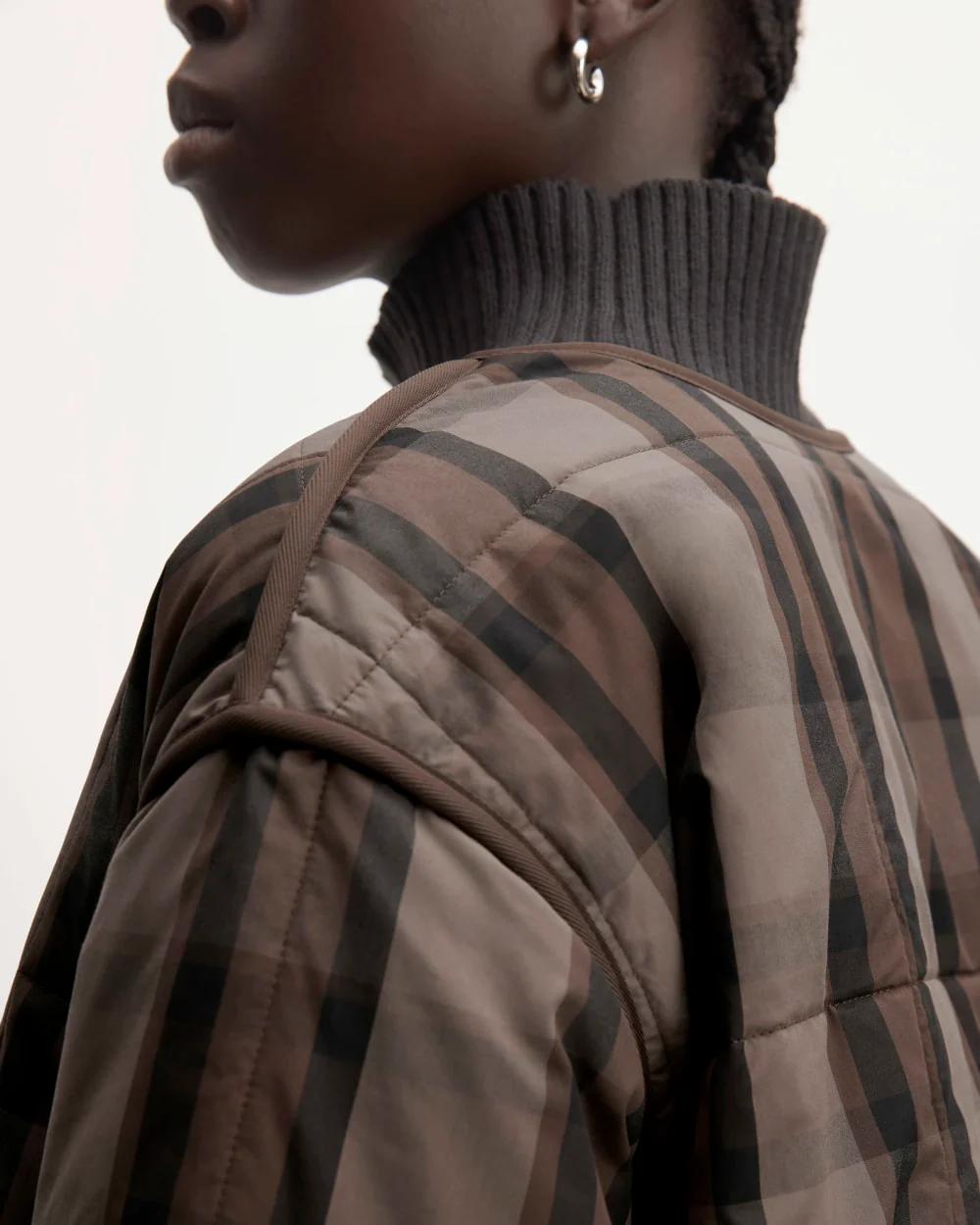 The Quilted Cotton Liner | Abalone / Black / Earth Brown - Image 4