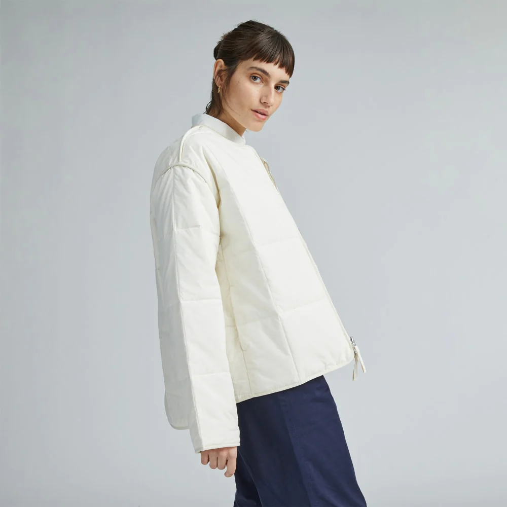 The Quilted Cotton Liner | Bone - Image 5