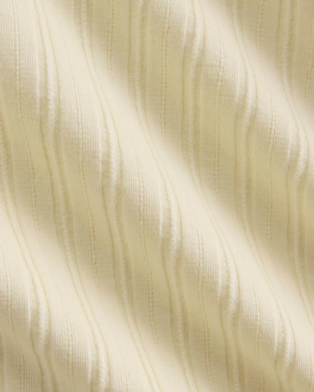 Cropped Crew in Pointelle | Lemon Icing - Image 6