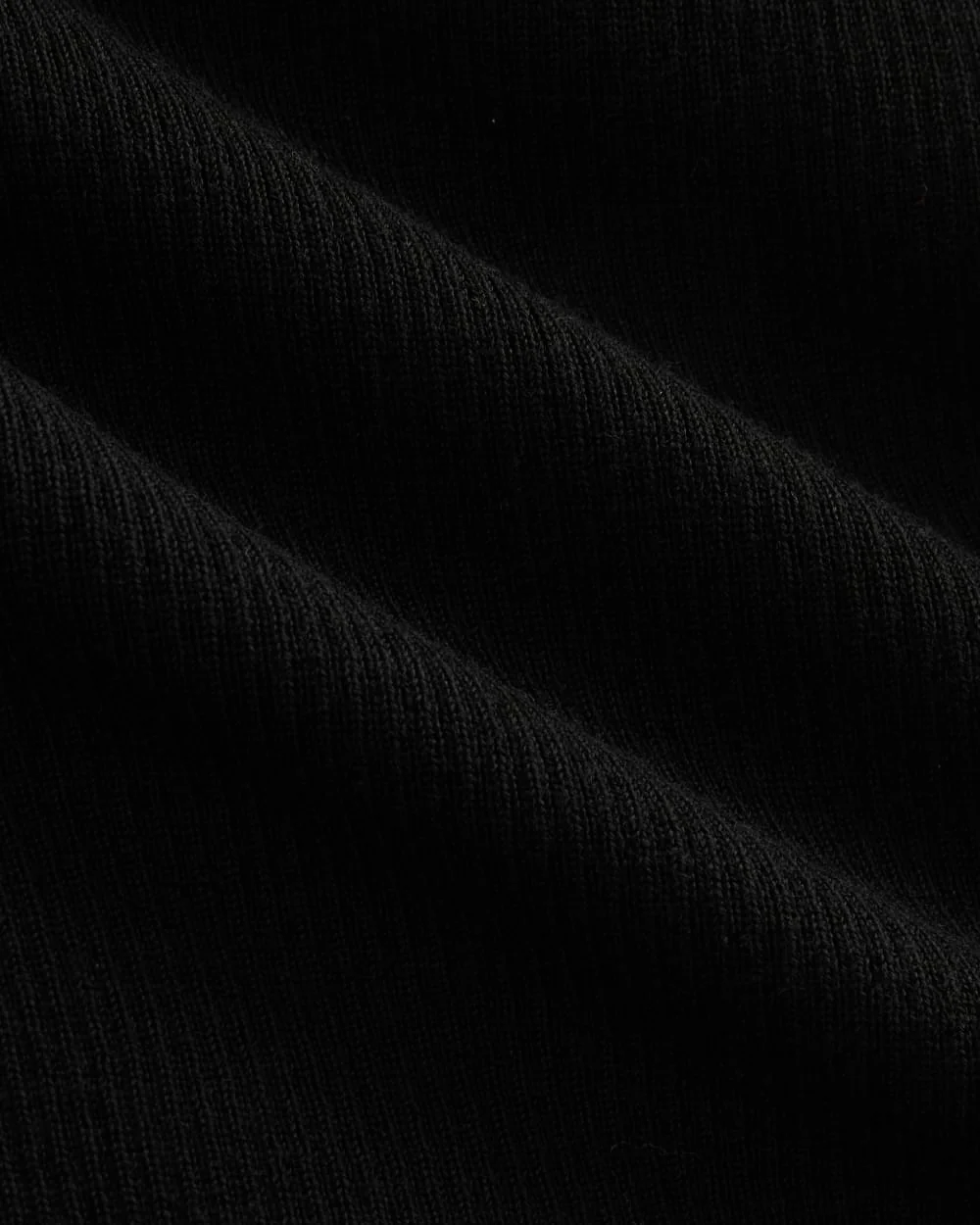 The Cropped Crew Top in Ultrafine Merino | Black - Image 6