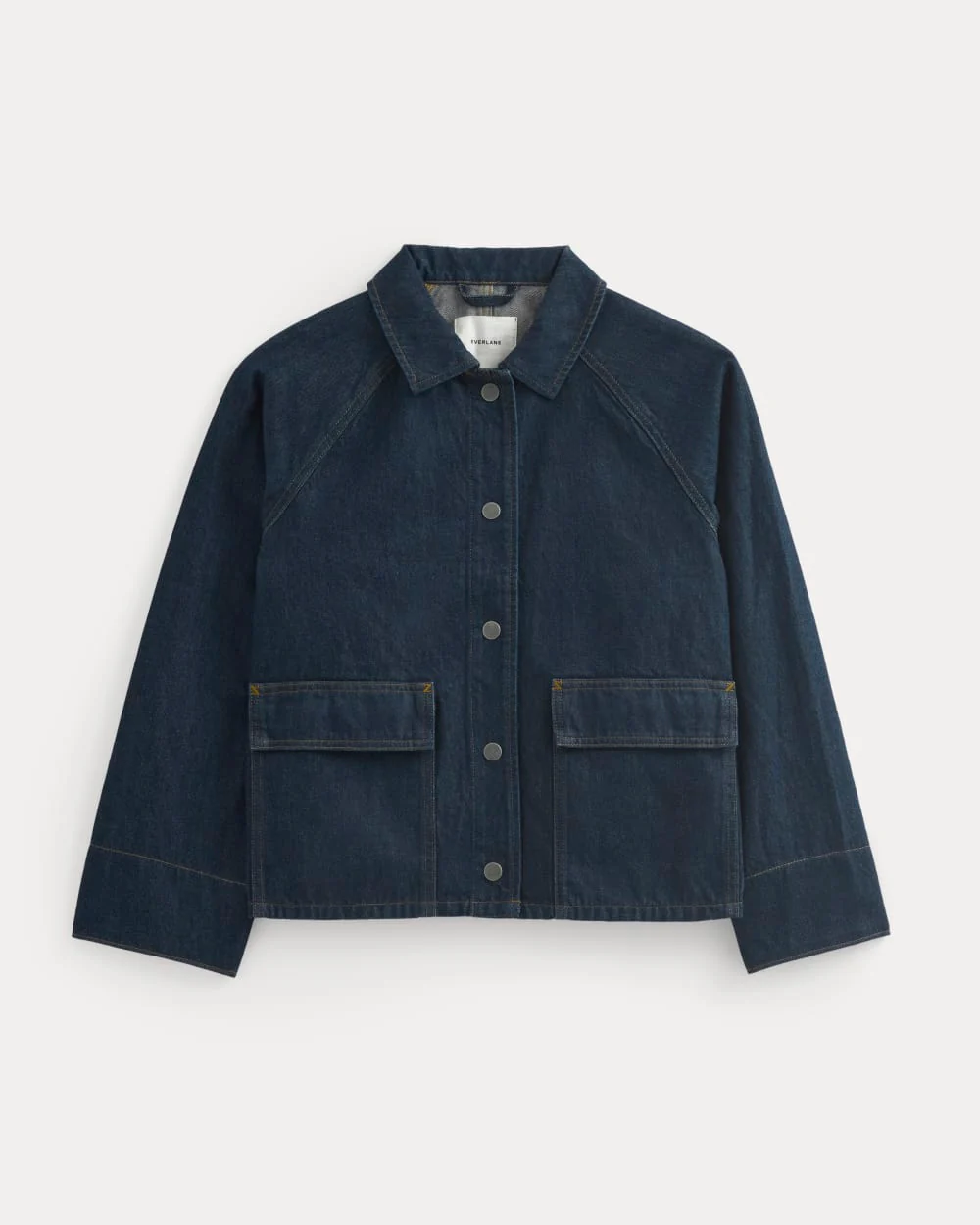 Cropped Denim Jacket | Garment-Dyed Indigo - Image 2
