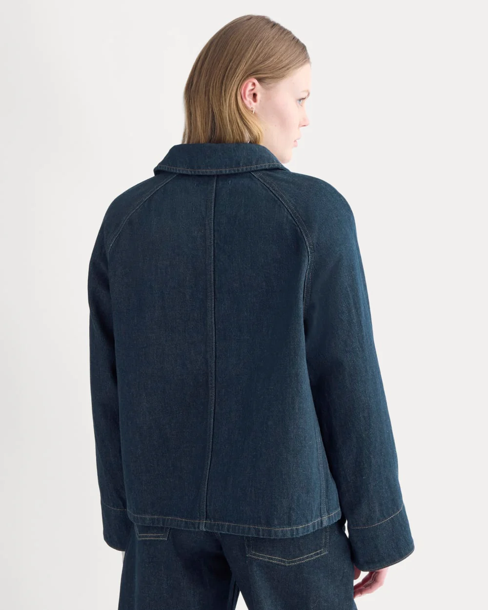 Cropped Denim Jacket | Garment-Dyed Indigo - Image 5