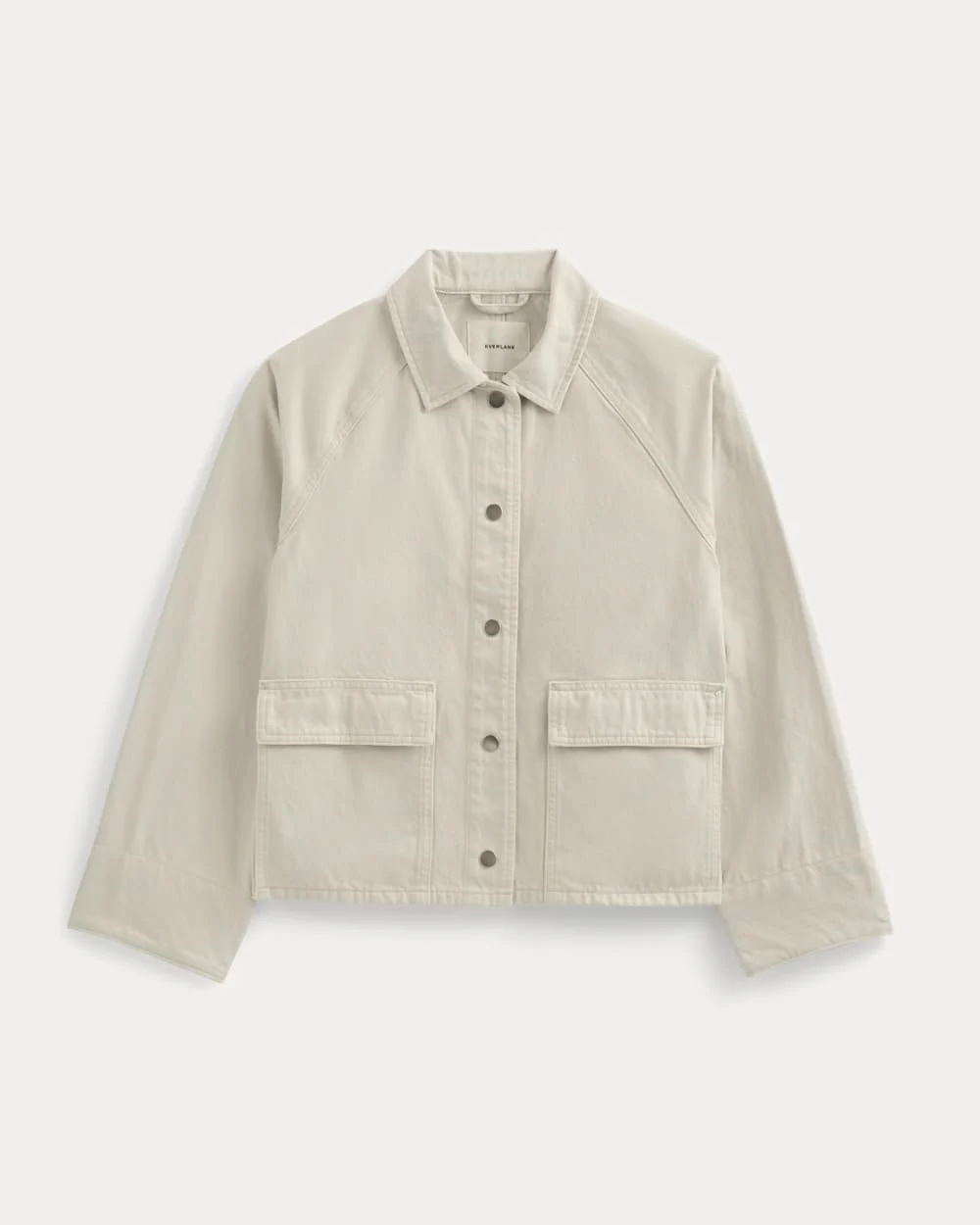 Cropped Denim Jacket | Garment-Dyed Sand - Image 2