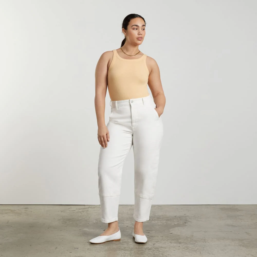 The Pima Micro-Rib Short Tank | Melon - Image 4