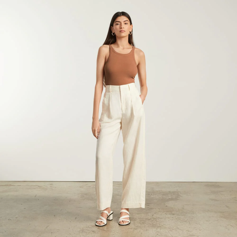 The Pima Micro-Rib Short Tank | Tawny Brown - Image 4