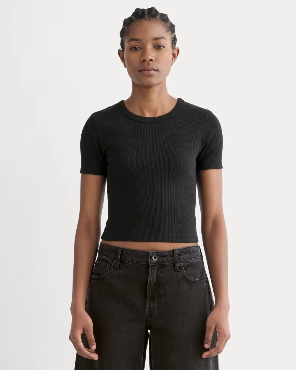 The ’90s Rib Tee | Black