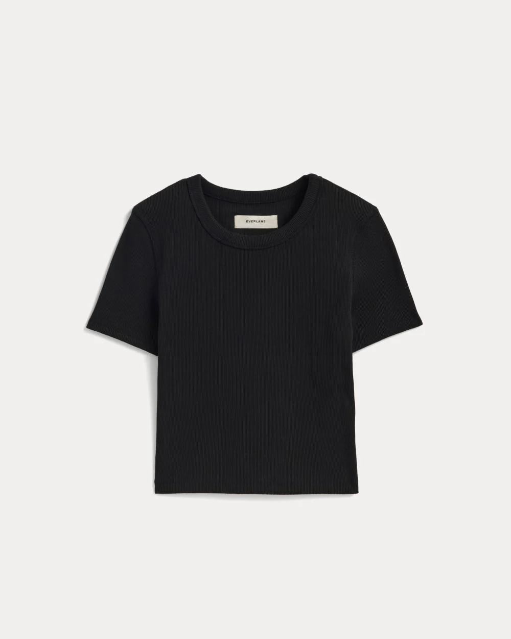 The ’90s Rib Tee | Black - Image 2