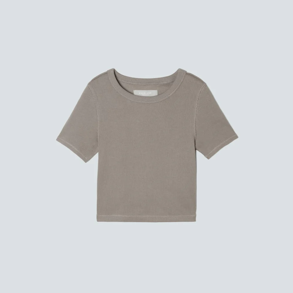 The ’90s Rib Tee | Clay