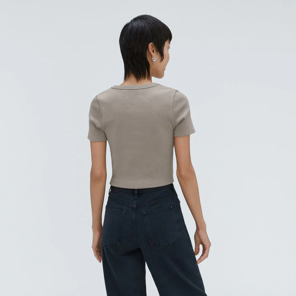 The ’90s Rib Tee | Clay - Image 3