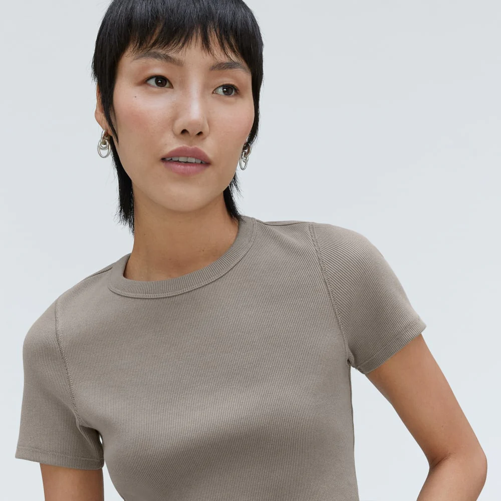 The ’90s Rib Tee | Clay - Image 4