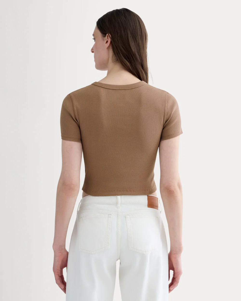The ’90s Rib Tee | Mocha - Image 4