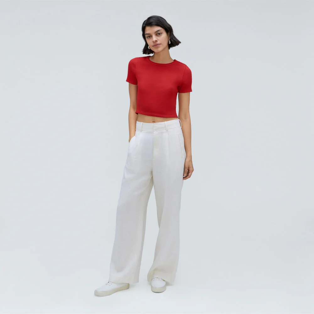 The ’90s Rib Tee | Ruby - Image 6