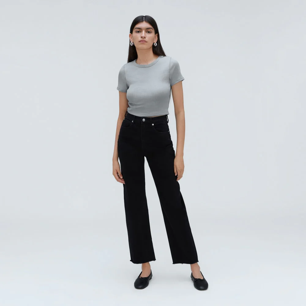 The ’90s Rib Tee | Sky - Image 6