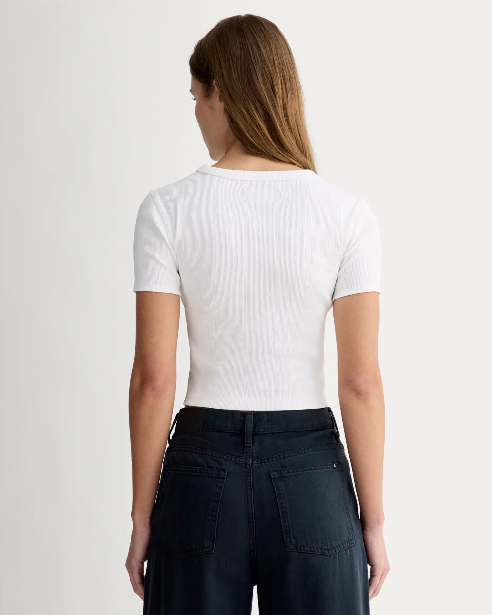 The ’90s Rib Tee | White - Image 4
