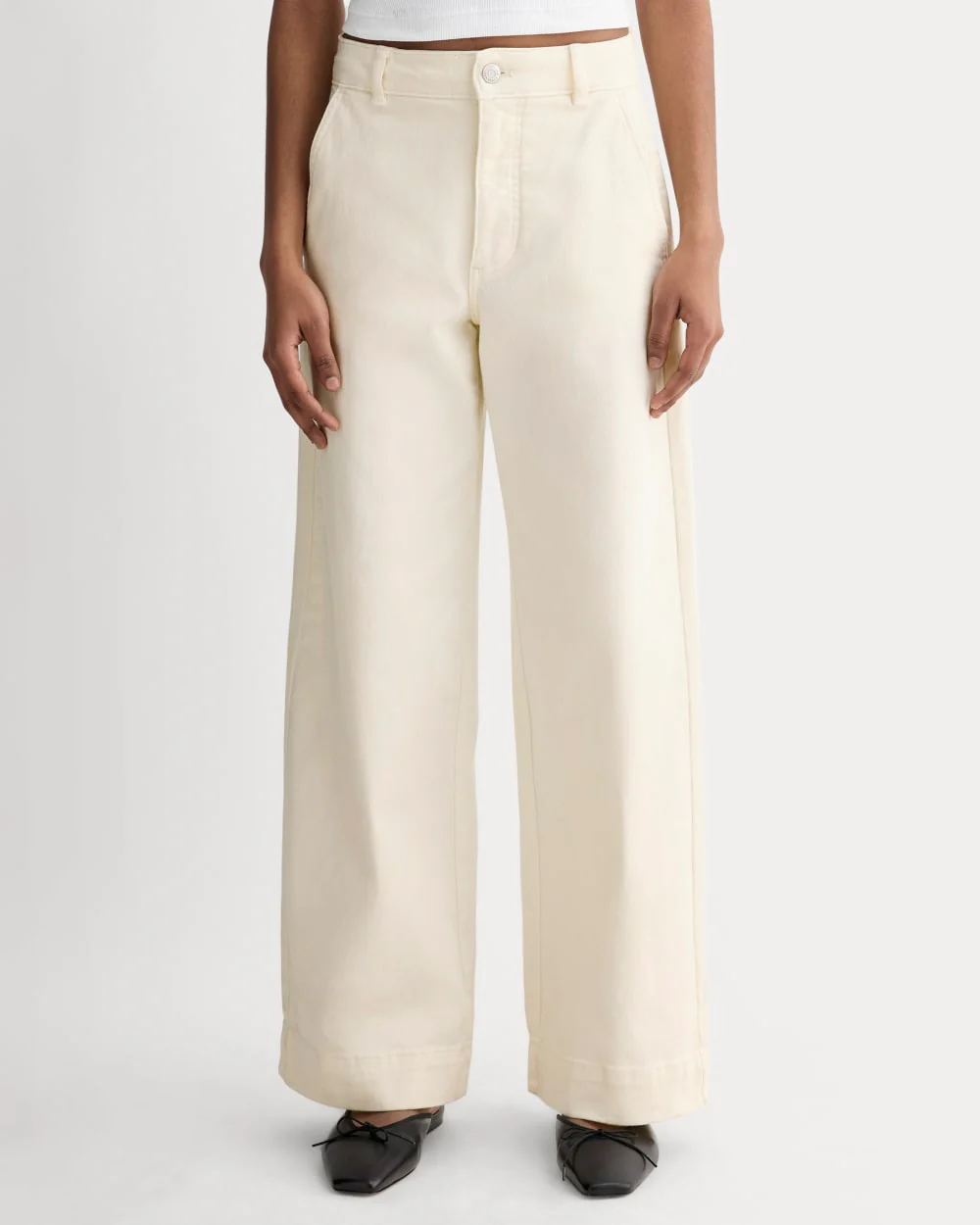 The Utility Wide-Leg Pant | Bone - Image 3