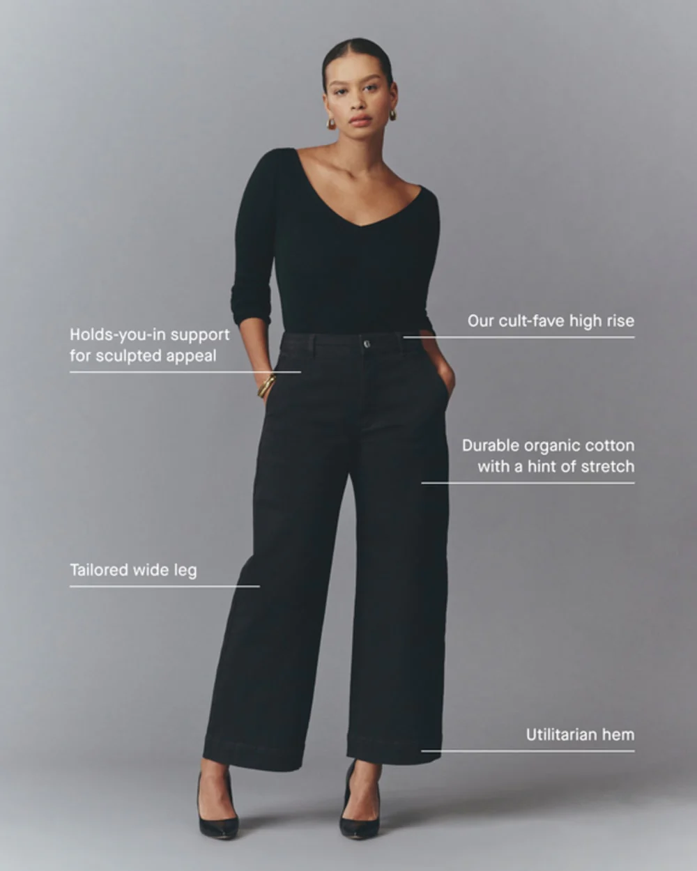 The Utility Wide-Leg Pant | Kalamata - Image 4