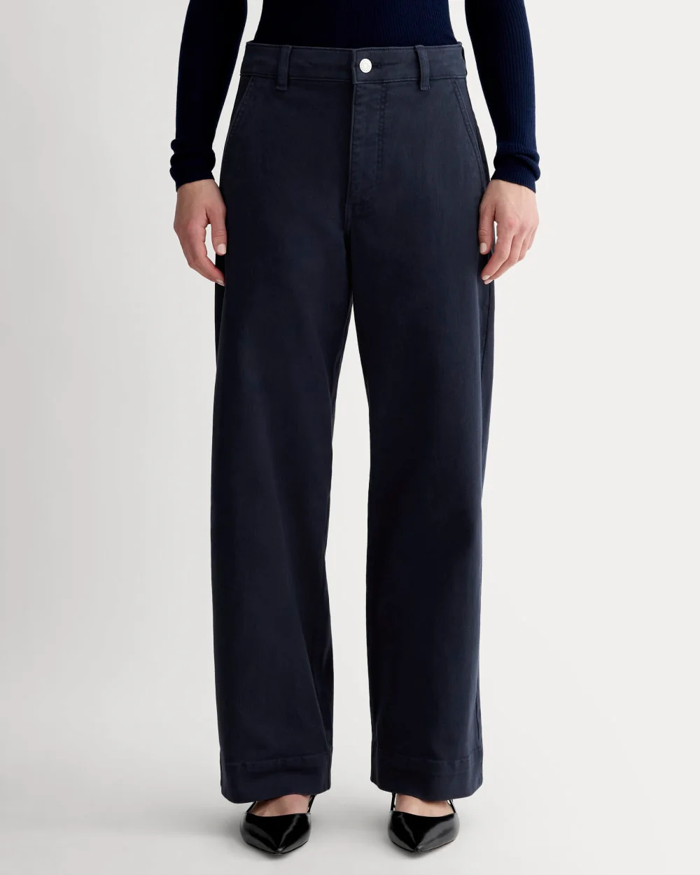 The Utility Wide-Leg Pant | Navy - Image 3