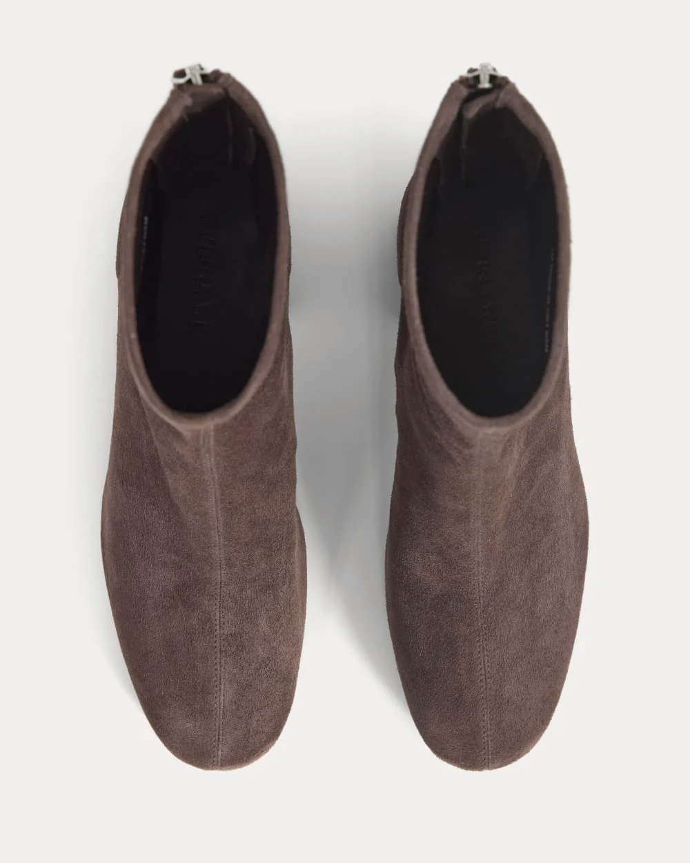 Leather Curved-Heel Boot | Dark Chocolate - Image 3