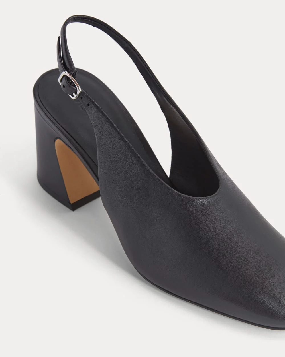 Curved Slingback Heel | Black - Image 7