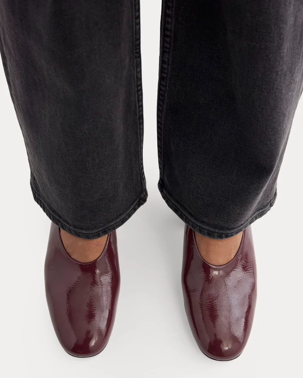 Curved Slingback Heel | Burgundy - Image 4