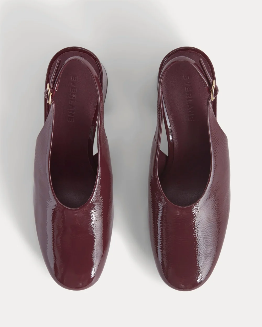 Curved Slingback Heel | Burgundy - Image 5