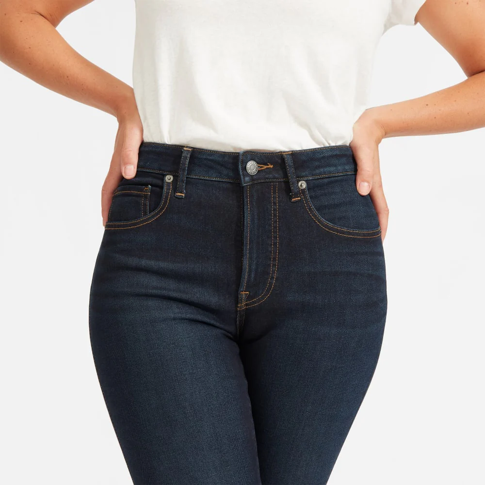 The Curvy Authentic Stretch High-Rise Skinny Jean | Dark Blue Wash | 28.5" Inseam - Image 15