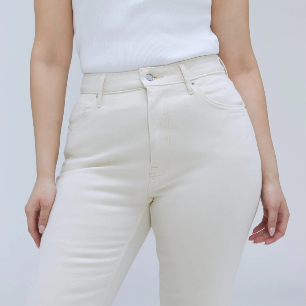 The Cheeky Hourglass Jean | Ecru | 26.5" Inseam - Image 3