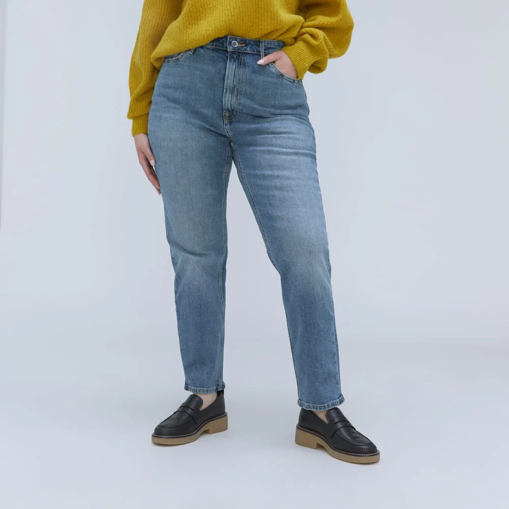 The Cheeky Hourglass Jean | Worn-In Mid Blue | 26.5" Inseam
