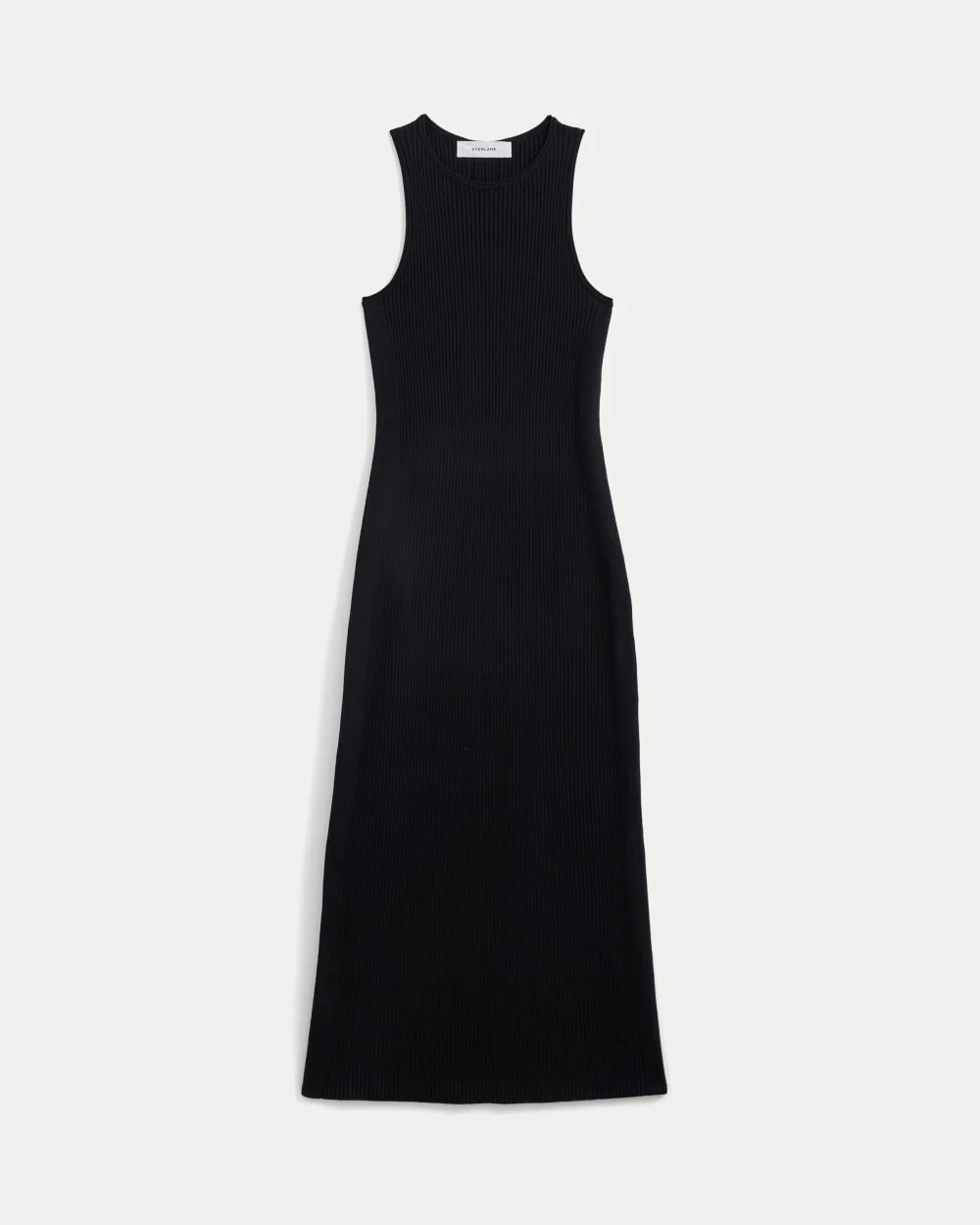 Cutaway Ribbed Midi Dress | Black - Image 2