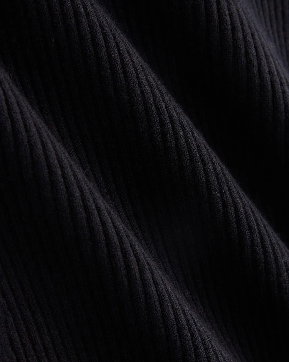 Cutaway Ribbed Midi Dress | Black - Image 6