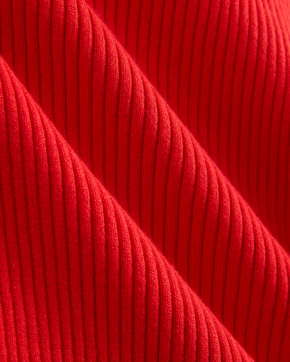 Cutaway Ribbed Midi Dress | Fiery Red - Image 7