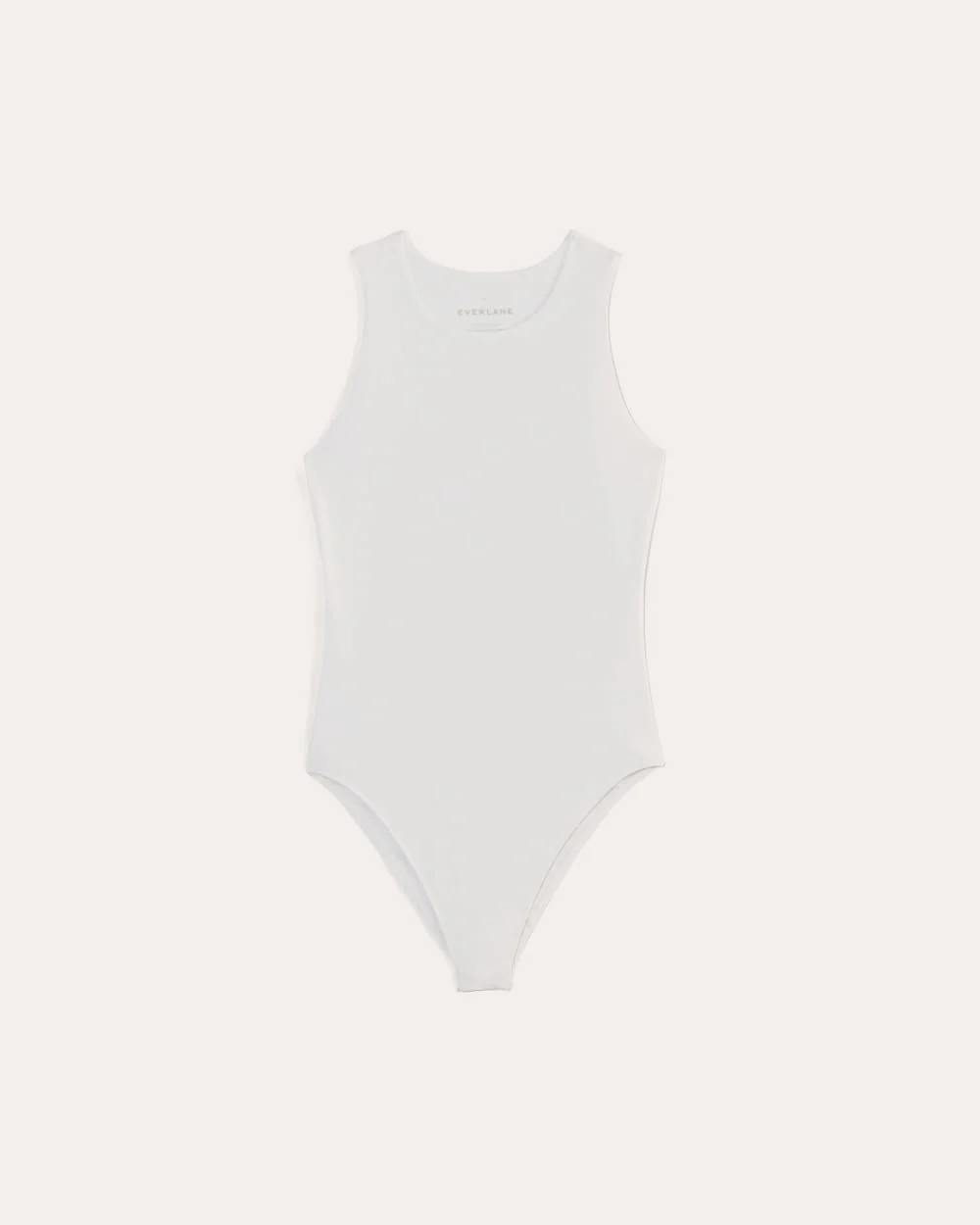 The Cutaway Tank Bodysuit | White | Bikini - Image 2
