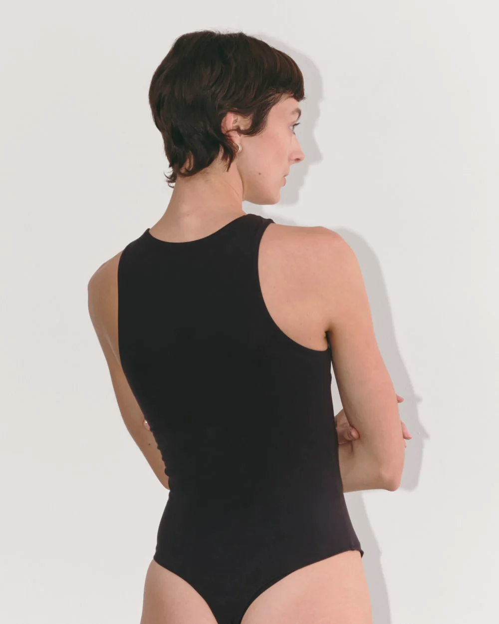 The Cutaway Tank Bodysuit | Black | Thong - Image 5