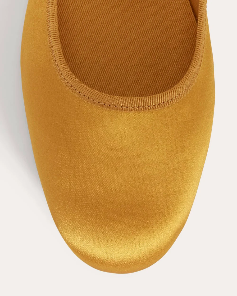 The Day Buckle Mary Jane | Golden Yellow Satin - Image 4