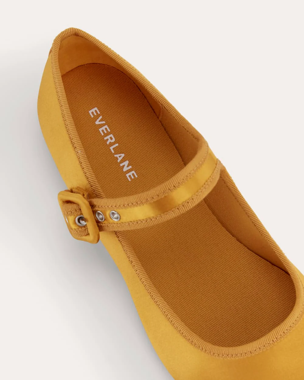 The Day Buckle Mary Jane | Golden Yellow Satin - Image 5