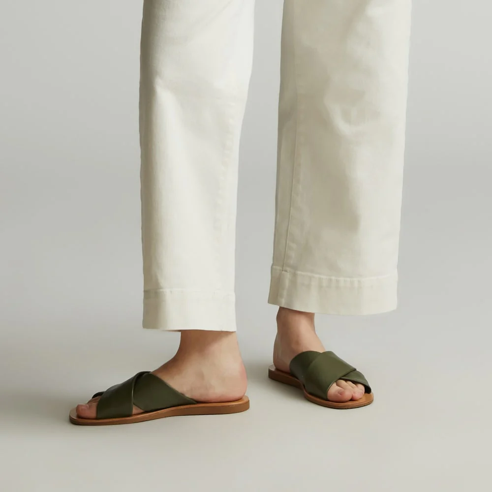 The Day Crossover Sandal | Olive - Image 3