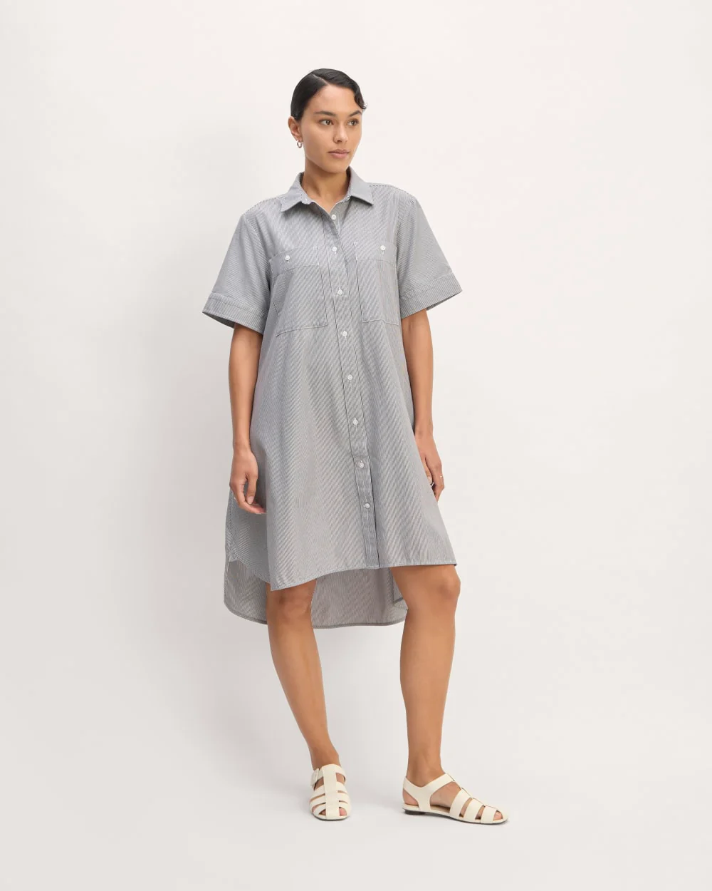 The Daytripper Dress | White / Black