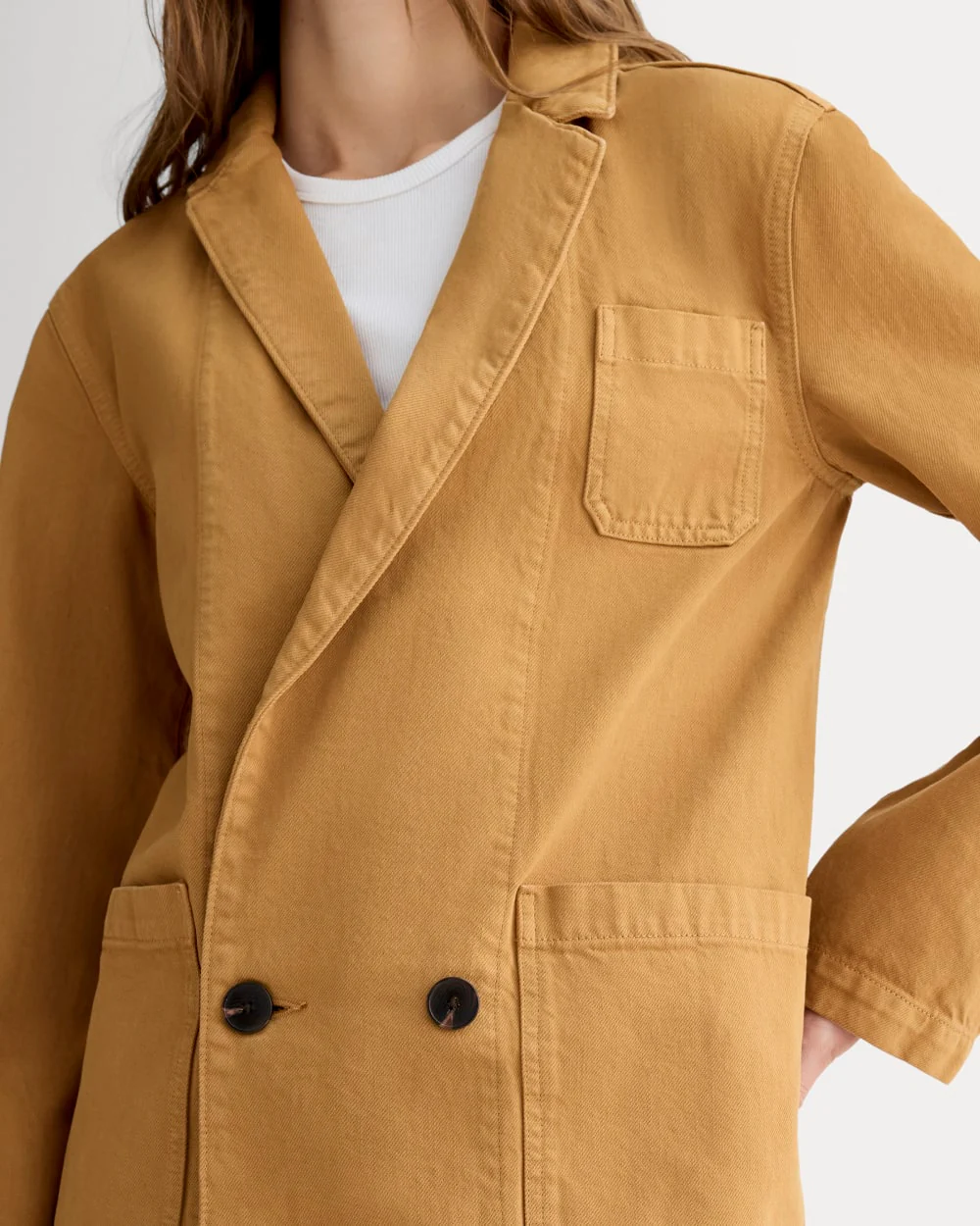 The Denim Chore Blazer | Garment-Dyed Neutral - Image 3
