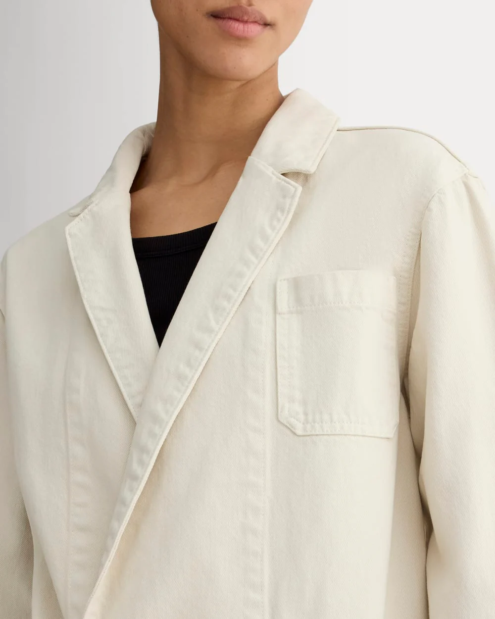 The Denim Chore Blazer | Garment-Dyed Sand - Image 3