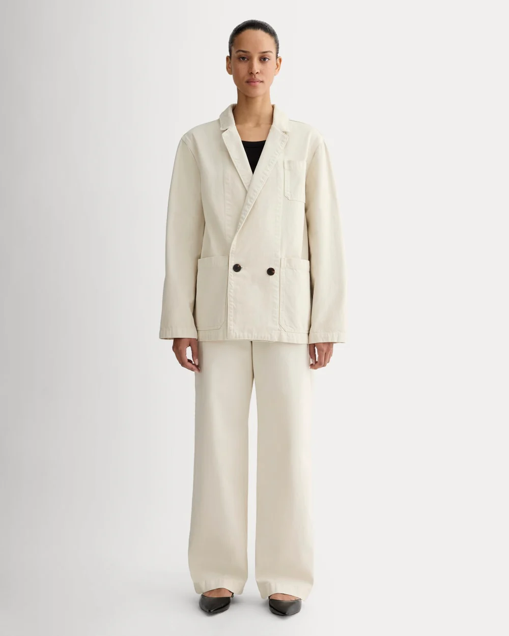 The Denim Chore Blazer | Garment-Dyed Sand - Image 4