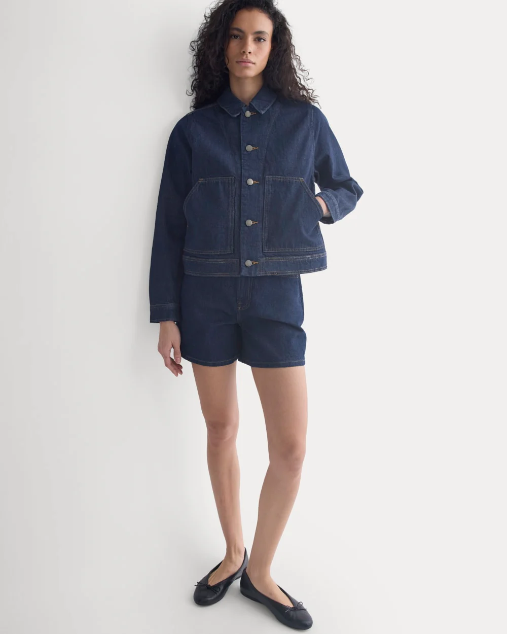 Denim Chore Jacket | Dark Indigo - Image 4