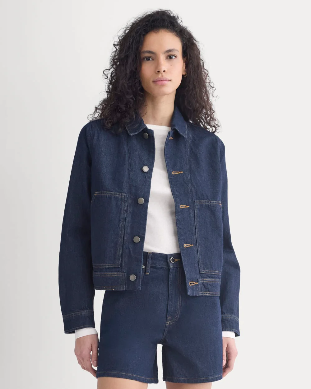 Denim Chore Jacket | Dark Indigo - Image 5