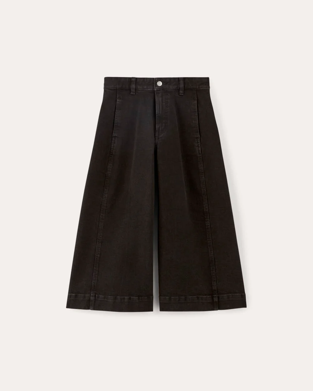 The Denim Culotte | Tumbled Black - Image 2