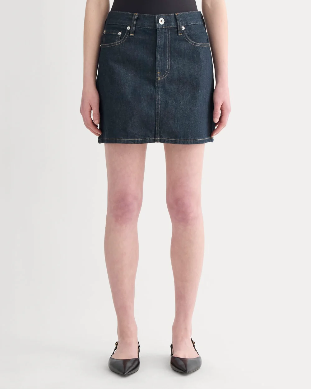The Denim Mini Skirt | Dark Indigo - Image 3
