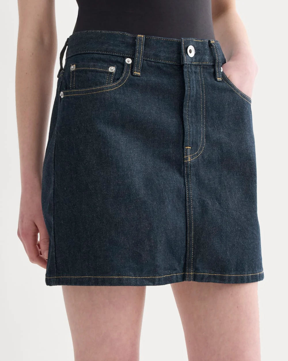 The Denim Mini Skirt | Dark Indigo - Image 4
