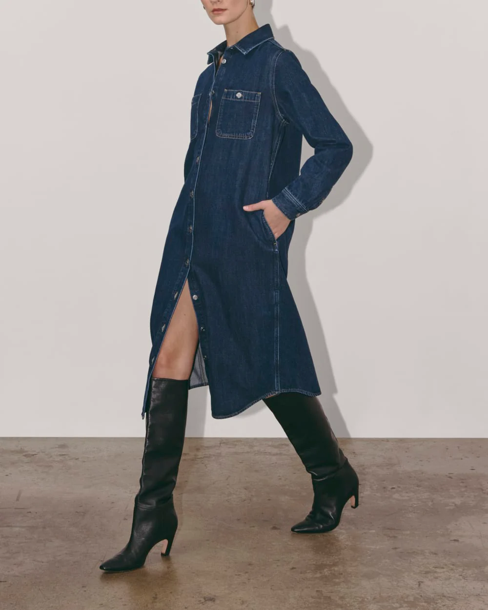 The Denim Shirtdress | Indigo - Image 3